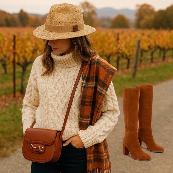 Scala Straw Fedora Hat | Timeless Fall Sophistication - Picture 1 of 9